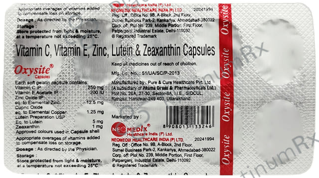 New Oxysite Soft Gelatin Capsule
