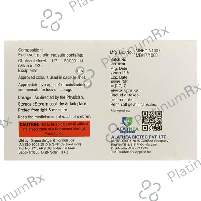 Alshine D3 Softgel Capsule