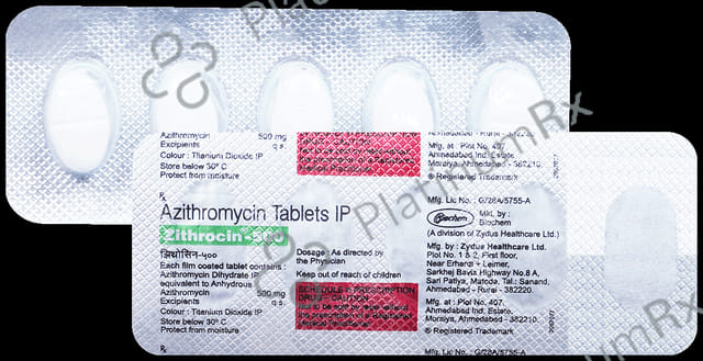 Zithrocin 500mg Tablet 5s