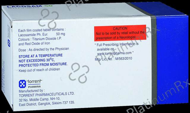 Lacosam 50mg Tablet 15s