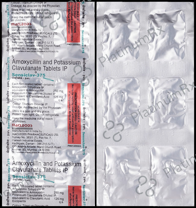 Sensiclav 375 Tablet 6 tablets