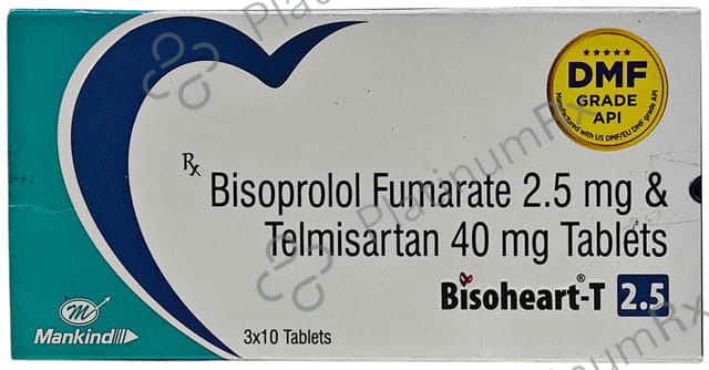 Bisoheart T 2.5/40mg Tablet 10s