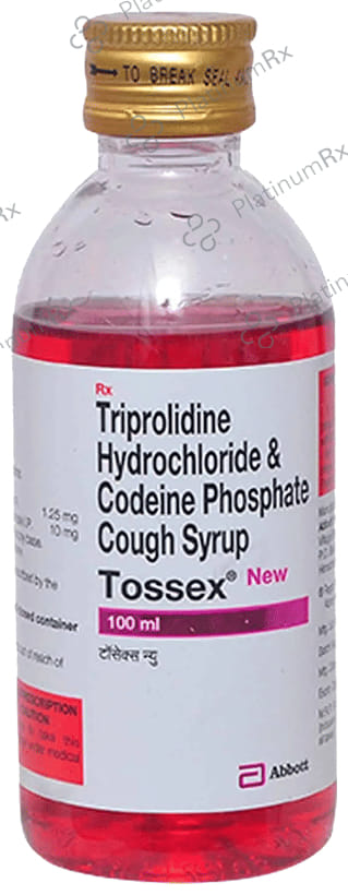 New Tossex10/1.25mg Syrup 100ml