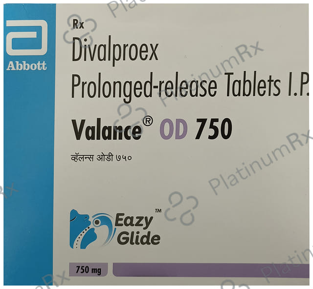 Valance OD 750mg Easy Glide Tablet PR 15s