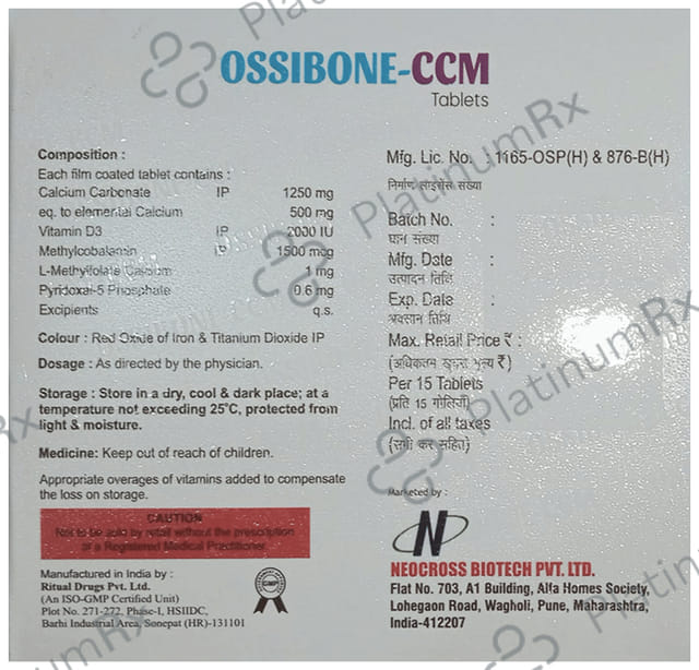 Ossibone-CCM Tablet