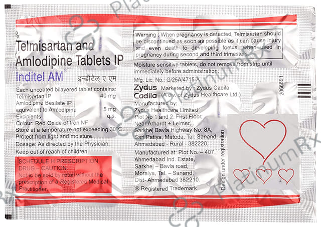 Inditel AM 5/40mg Tablet 15s