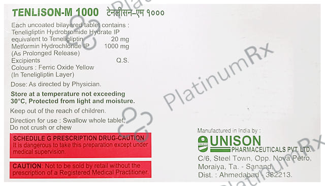 Tenlison-M 1000mg/20mg Tablet