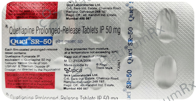 Quel SR 50mg Tablet 10s