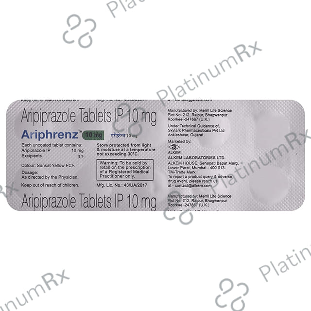 Ariphrenz 10mg Tablet