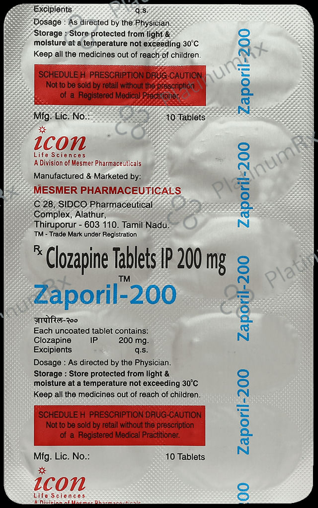 Zaporil 200mg Tablet 10s