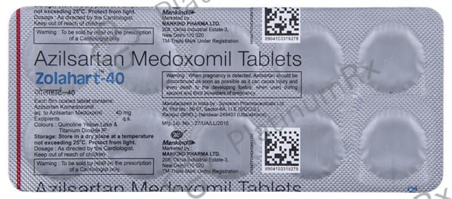 Zolahart 40mg Tablet 10s