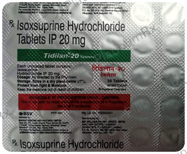 Tidilan 20mg Tablet 30s