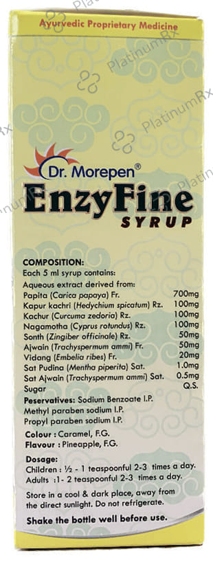 Dr. Morepen Enzyfine Syrup Pineapple
