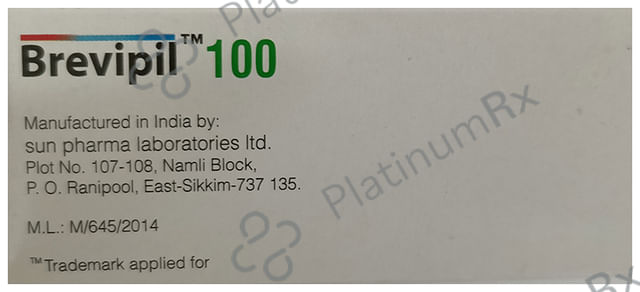 Brevipil 100mg Tablet 10s