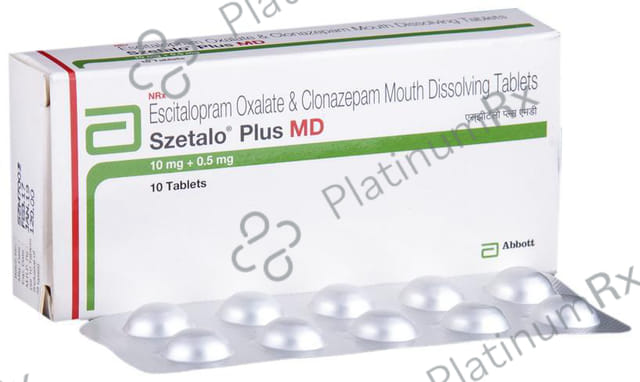 Szetalo Plus 0.5/10mg Tablet MD 10s
