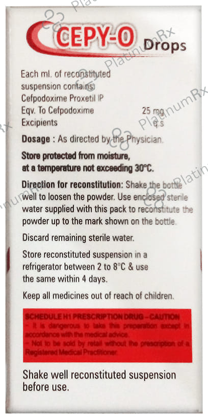 Cepy O Oral Drops Orange Flavour 10ml