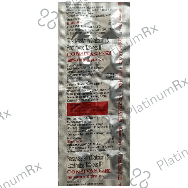 Consivas EZ 10/20mg Tablet 10s