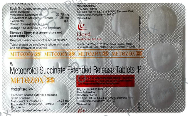 Metozox 25mg Tablet ER 15s