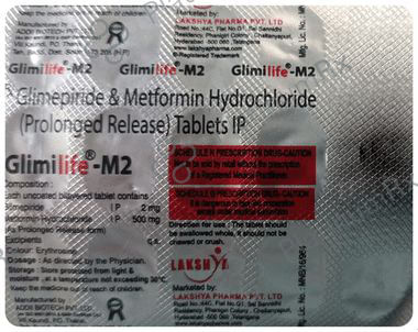 Glimilife M 2/500mg Tablet PR 15s