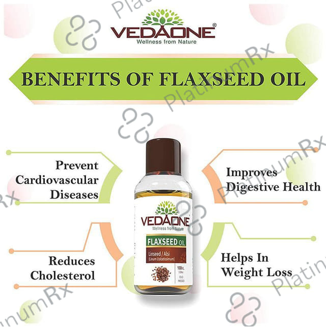 Vedaone 100% Natural Flaxseed/Linseed/Alsi Oil