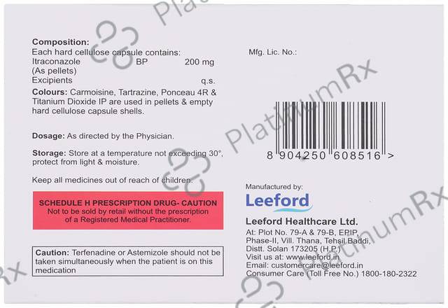 Itrostred 200mg Capsule 10s