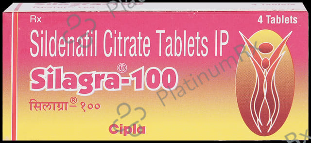 Silagra 100mg Tablet 4 Tablet