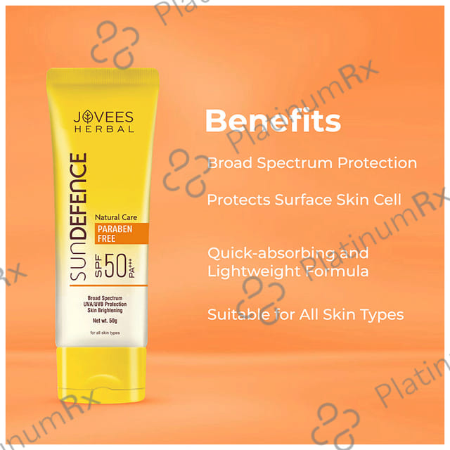 Jovees Sun Defence SPF 50 PA+++ Cream 50gm