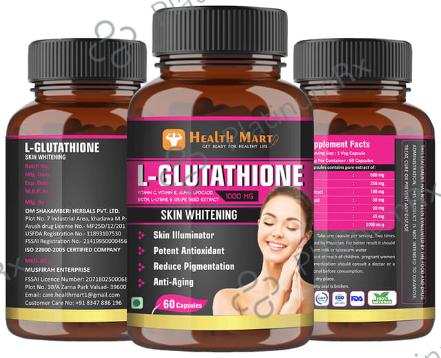 Health Mart L-Glutathione 1000mg Capsule