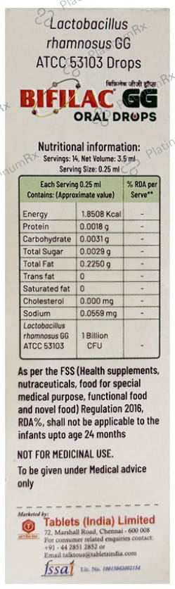 Bifilac GG Oral Drops 3.5ml