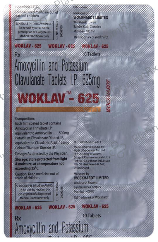 Woklav 625 Tablet