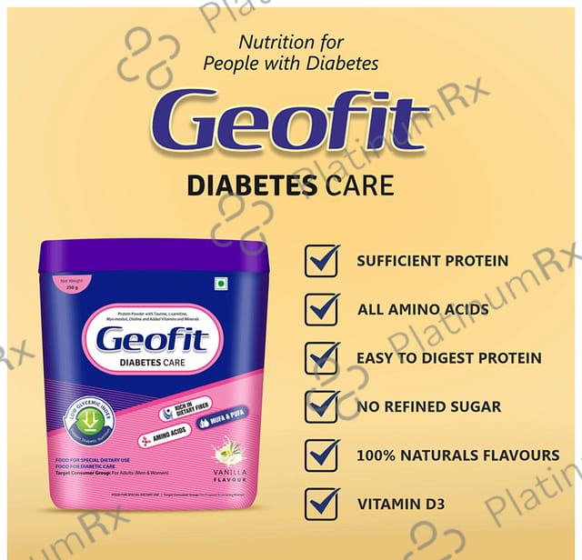 Geofit Diabetes Care Powder Vanilla