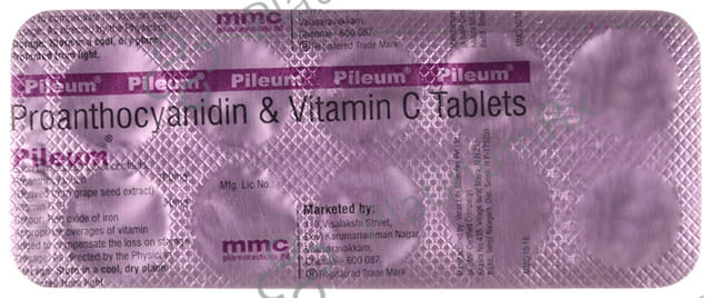 Pileum 100/50mg Tablet 10s
