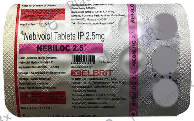 Nebiloc 2.5mg Tablet 15s