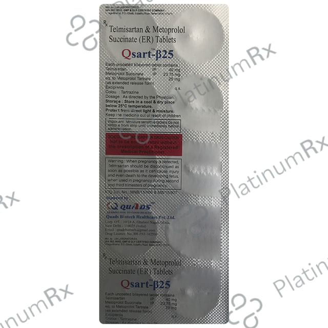 Qsart B25/40mg Tablet ER 10s