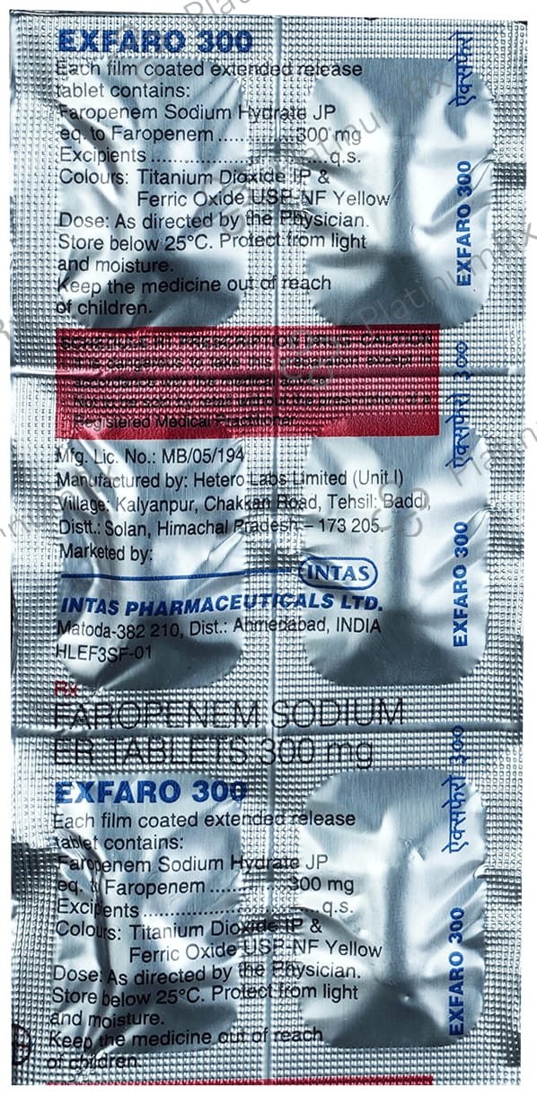 Exfaro 300mg Tablet 6s