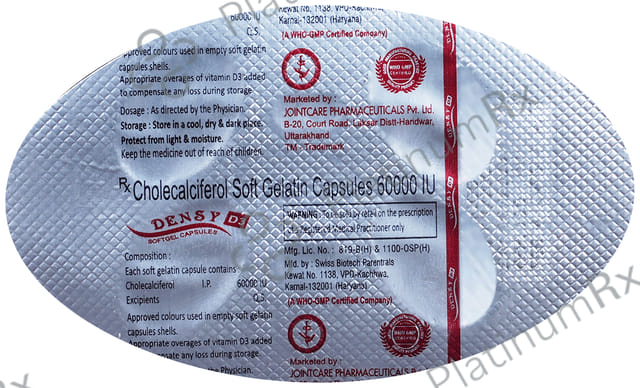 Densy D3 Soft Gelatin Capsule 4s