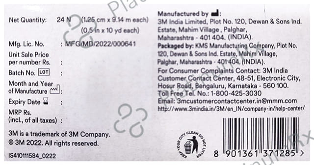 3M Surgical Paper Tape 0.5inch x 10yard