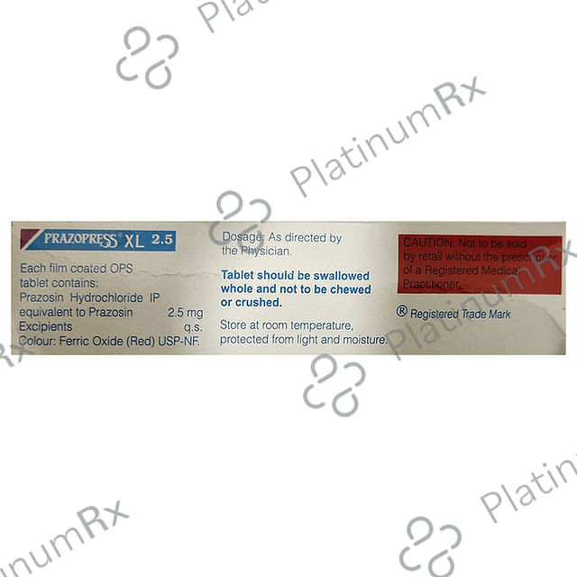 Prazopress XL 2.5mg Tablet OPS 30s