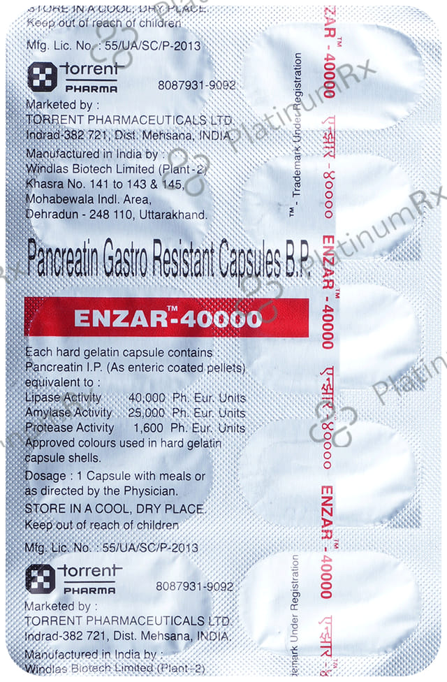 Enzar 40000 Capsule 10s