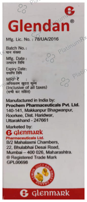 Glendan 2mg Syrup 30ml