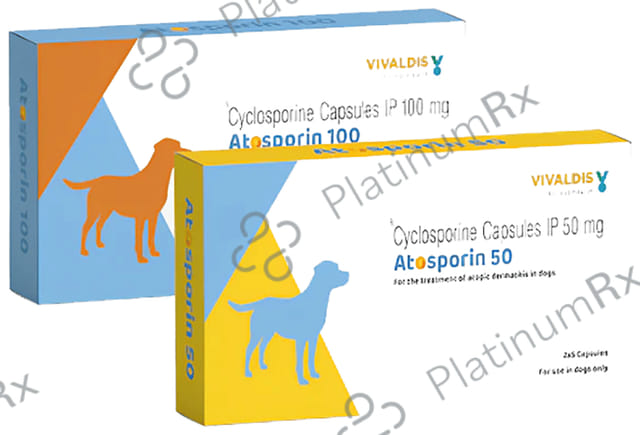 Atosporin 50mg Pet Capsule 5s
