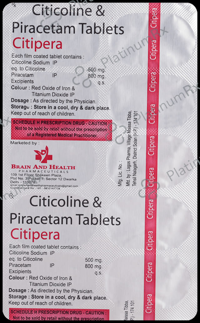 Citipera 500mg/800mg Tablet