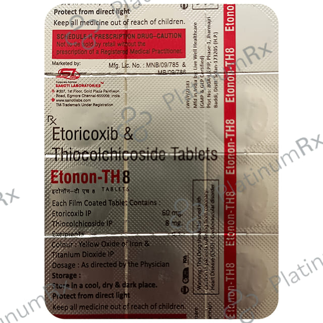 Etonon TH 60/8mg Tablet 10s
