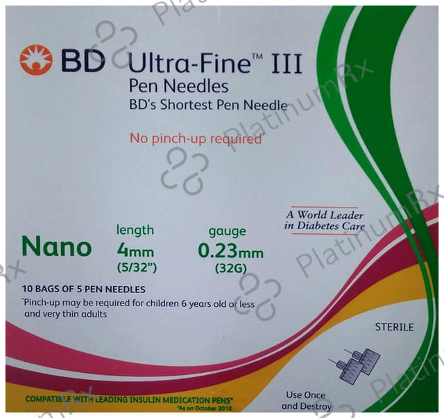 BD Ultra Fine 3 Nano Pen Needle 5s