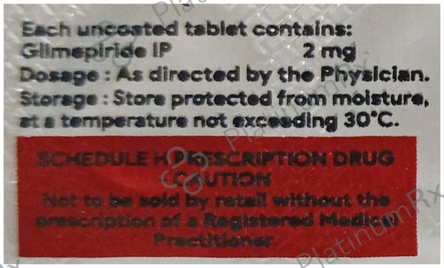 Gliminyle 2mg Tablet 10s