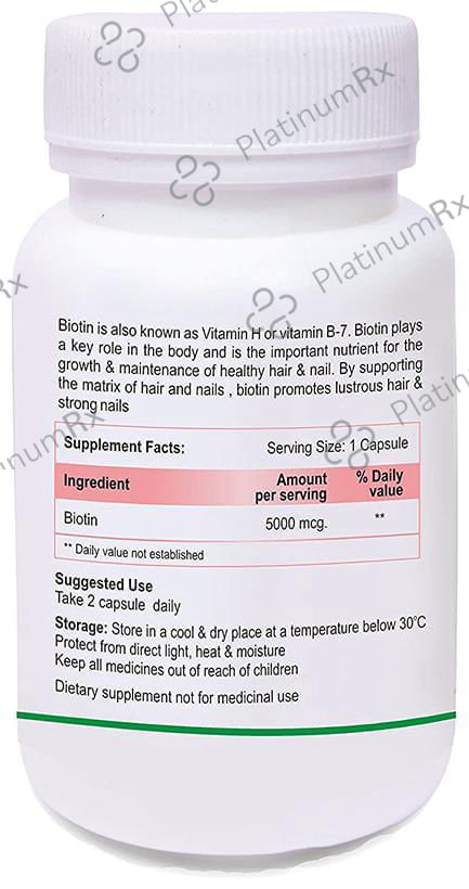 Biotrex Biotin 5000mcg Capsule