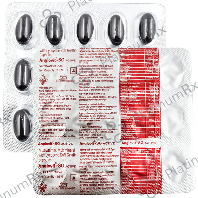 Anglovit Anglovit-SG Active Soft Gelatin Capsule