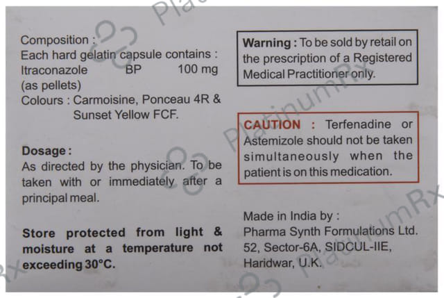 Afitra 100mg Capsule 4s