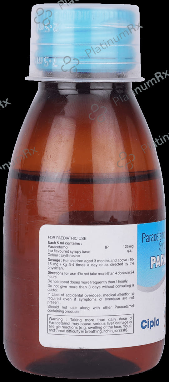 Paracip 125mg Syrup 60ml