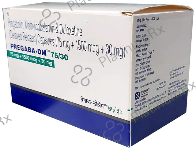 Pregaba DM 75/30mg Capsule 10s